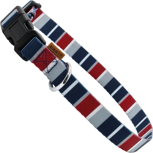 Miniatura 23 de Collar de perro, bonito patrón floral, collar suave y ajustable con hebilla de liberación rápida (S (cuello 11-18 pulgadas, ancho 5/8 pulgadas)