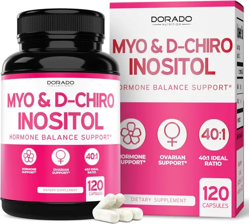 Miniatura 9 de Suplemento de Mio-inositol y D-chiro-inositol en polvo (2050mg por porción, proporción ideal 40:1 de mio-inositol, suministro de 30 días)