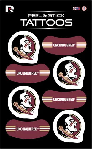 Miniatura 20 de Tatuajes temporales de tatuaje vertical NCAA Peel & Stick - Negro de ojo - ¡Aprobado para el día del juego!