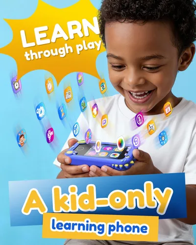 Miniatura 2 de KOKODI Juguetes de teléfono inteligente para niños, idea de regalo de cumpleaños, juguetes de dinosaurio para niños de 3 a 8 años, cámara de video
