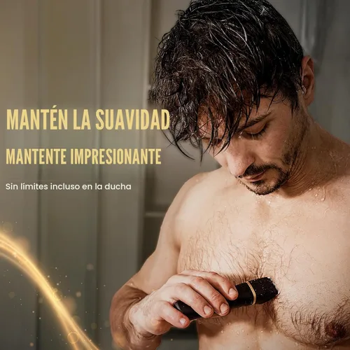 Miniatura 4 de Maquinilla de afeitar eléctrica para hombres, impermeable IPX7, para sienes, ingle, nariz, pelos de oídos, barba, recortadora de vello corporal, kit