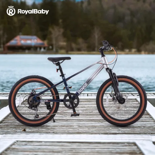 Miniatura 4 de RoyalBaby Bicicleta de montaña para niños y niñas, bicicleta ultraligera de aluminio con ruedas de 20 a 26 pulgadas para niños de 6 a 14 años