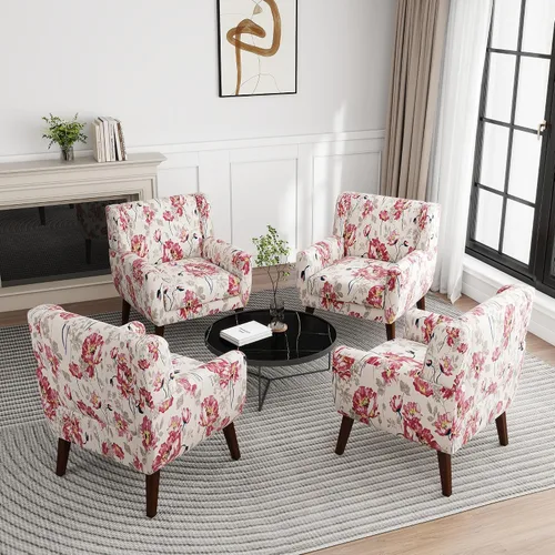 Miniatura 61 de Silla decorativa de piel sintética, moderna silla tapizada para sala de estar, cómodos asientos individuales con botones, asiento de lectura Negro