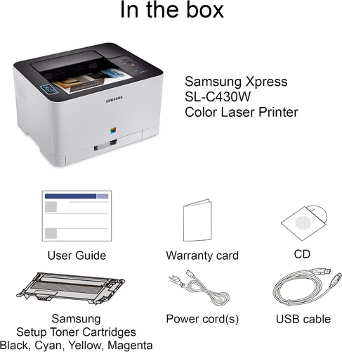 Miniatura 4 de Samsung Electronics Impresora a color con wifi Xpress SL-C430W/XAA, reposición de Amazon activada