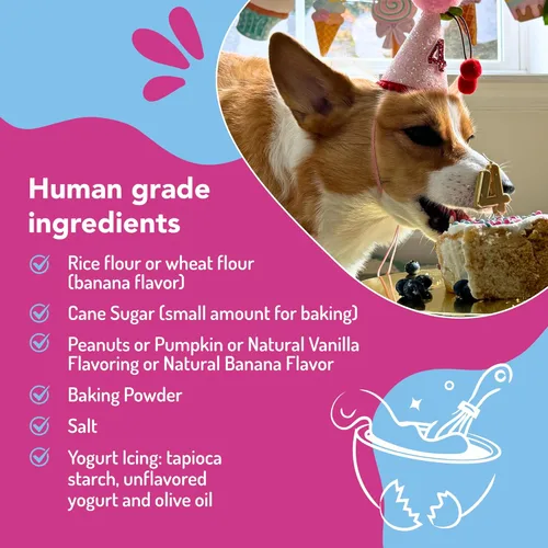 Miniatura 8 de Puppy Cake - Mezcla de pastel de plátano y glaseado para perros