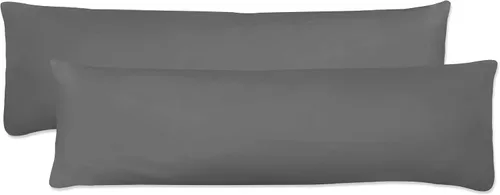 Miniatura 9 de Fresh Ideas Funda de almohada corporal de microfibra, 20 x 54 pulgadas, marfil, paquete de 2