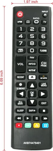 Miniatura 4 de Nuevo reemplazo AKB74475401 TV remoto para LG TV 55UF6450 55UF6790 55UF6800 60UF7300 65LF6350 65UF6450 65UF6490 65UF6790 65UF6800 24LF4820 32LF595B
