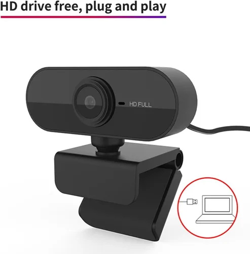 Miniatura 6 de CiCiglow Cámara de computadora 1080P con micrófono, cámara web USB para computadora portátil, cámara web de transmisión con micrófono, cámara web