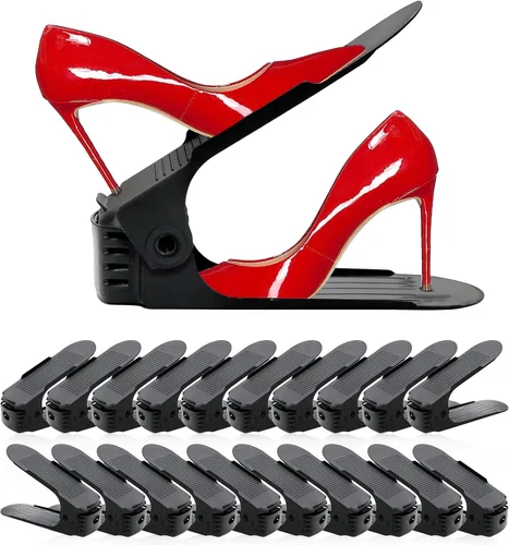 Miniatura 9 de NVGSN Organizador de ranuras para zapatos, paquete de 12 - Organizadores de zapatos para un par de zapatos, ahorradores de espacio para zapatos