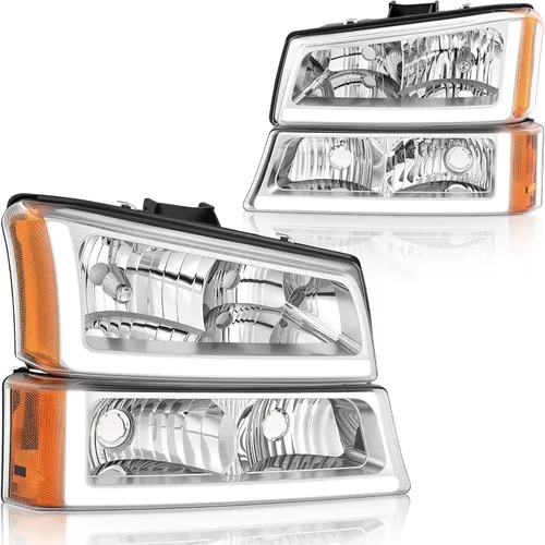 Miniatura 14 de AUTOSAVER88 - Juego de faros delanteros compatible con 2003 2004 2005 2006 Chevy Silverado Avalanche 1500 1500HD 2500 2500HD 3500/2007 Classic OE