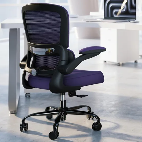 Silla de oficina – Silla de escritorio ergonómica con soporte lumbar ajustable, silla de computadora de malla, silla ejecutiva para oficina en casa,