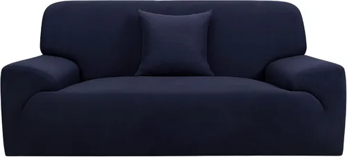 Miniatura 18 de uxcell Funda elástica para sofá, funda clásica sólida para sofás, sofá biplaza o sillón, muebles universales de poliéster elástico con una funda
