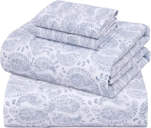 Miniatura 20 de ZOYER Sábanas de percal 100 % algodón tamaño King, refrescantes y transpirables para personas que duermen con calor, ropa de cama crujiente
