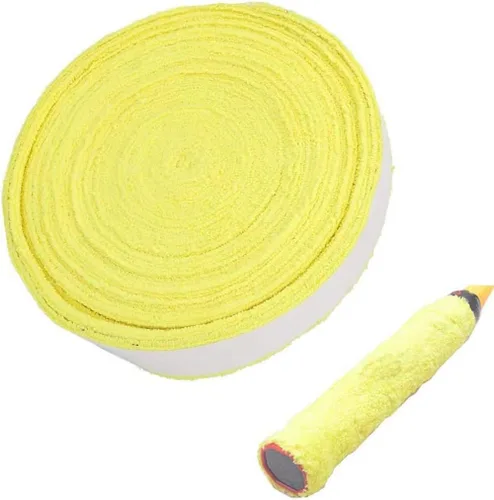 Miniatura 7 de ITODA Toalla de raqueta de tenis de bádminton, pegamento de mano de algodón antideslizante para sudar, raqueta de bádminton, cinta para el sudor