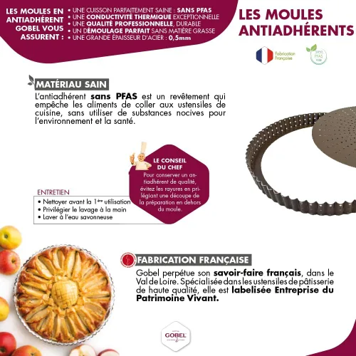 Miniatura 5 de Gobel Brioche 9 Wave 293720 φ68 mm Acero Francia WGC492 [importación paralela]
