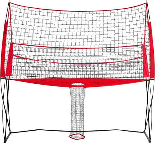 Miniatura 11 de VEVORAdjustable Height Badminton Net Set for Backyard Beach Lawn, Outdoor Portable Volleyball Net with Carrying Bag, 4 Square Quick Assemble Game