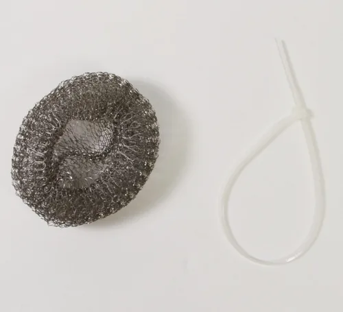 Miniatura 3 de Malla de aluminio de 10 trampas de pelusa de lavadora con abrazaderas
