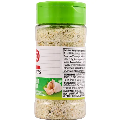 Miniatura 27 de Lawry's - Sal de ajo con perejil molida gruesa, 3 onzas