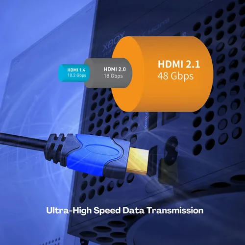 Miniatura 8 de TNP - Cable HDMI 4K en ángulo recto de 270 grados (10 pies), cable HDMI de alta velocidad de 18 GBPs 4K 60Hz HDR 2K 2160p 1080p 1440p 3D ARC/eARC