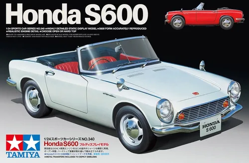 Miniatura 7 de Tamiya 24340-000 Dickie 300024340 - Plastikmodellbau 0.058333333333333333 Honda S600 Cabrio Hardtop, Medio, Sin pintar