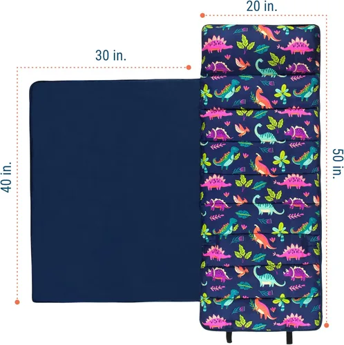 Miniatura 5 de Wildkin Tapete infantil de microfibra para siesta con almohada para niños y niñas, tapete suave y acogedor para guardería, preescolar, jardín
