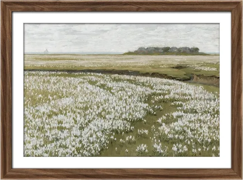 Miniatura 263 de MUDECOR Lienzo enmarcado prémium para pared, pinos nevados en bosque de invierno, ilustraciones modernas, arte contemporáneo, escénico, divertido