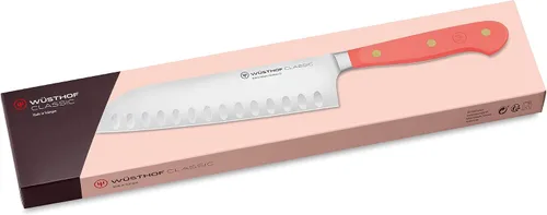 Miniatura 7 de WÜSTHOF Cuchillo Santoku clásico de melocotón coral de 7