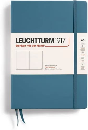 Miniatura 123 de LEUCHTTURM1917 - Cuaderno de tapa dura mediano A5 con 251 páginas numeradas para escritura y diario (verde menta, con puntos)