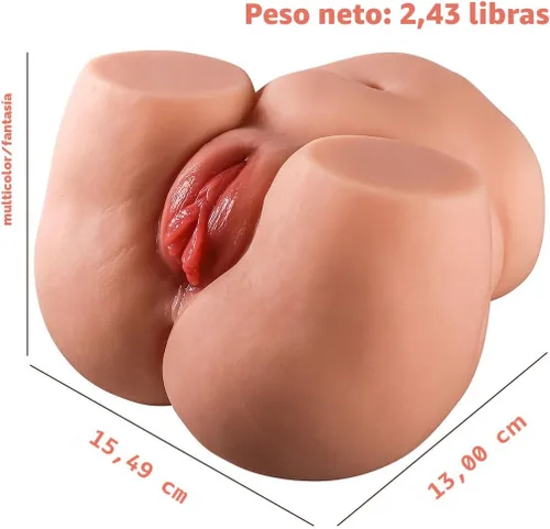 Miniatura 5 de Muñeca sexual de 2.43 libras para hombre, muñecas sexuales de trasero y vagina de bolsillo para hombres, juguetes sexuales para hombres, torso
