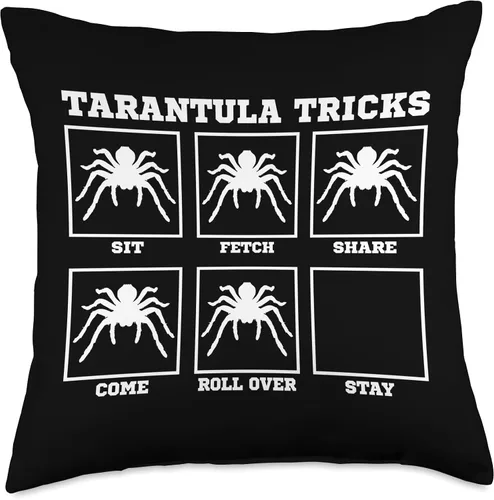 Miniatura 4 de Tarantula Arachnid Tricks Apparel Tarantula Tricks - Almohada de ntomófilo para entomófilo, 16 x 16 pulgadas, multicolor