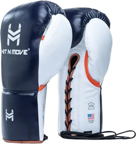 Miniatura 11 de HIT N MOVE Süvari - Guantes de boxeo de crin con , guantes de boxeo con cordones para hombre, equipo de boxeo, guantes de MMA para hombre, guantes