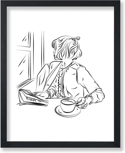 Miniatura 86 de Poster Master Póster de peonías – Estampado de flores retro – Ilustración floral – Ilustración en blanco y negro – Diseño de línea y abstracto