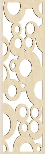 Miniatura 165 de Farwell Paneles de pared decorativos de madera con calado, 13 3/8 pulgadas de ancho x 34 3/8 pulgadas de alto x 1/4 de alto, roble rojo rojo