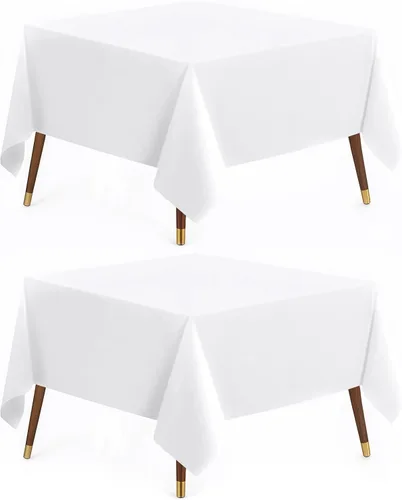 Miniatura 26 de Utopia Kitchen Mantel rectangular, 1 paquete, mantel lavable a máquina, mantel de poliéster para comedor, fiestas de bufé, pícnics, eventos, bodas