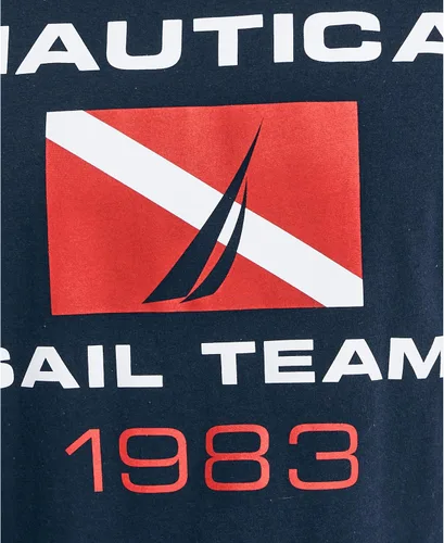 Miniatura 5 de Nautica Camiseta gráfica de manga corta 100 algodón para hombre