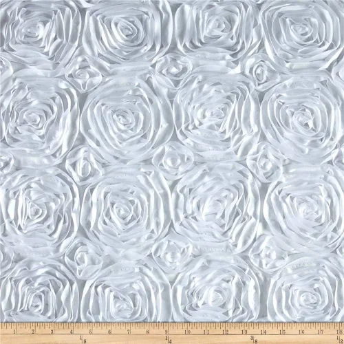 Miniatura 5 de Roseta de boda negro satinado, tela por yarda