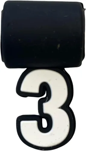 Miniatura 4 de Dijes de silicona para collar de béisbol de tornado, bandera de EE. UU., cruz 4:13, número de jersey Números uniformes