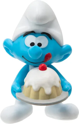Miniatura 7 de The Smurfs Paquete de 10 figuras clásicas del 40 aniversario – Cuenta con pitufina de 2 pulgadas, gruñón, codicioso, papá pitufo, cerebro, fuerte