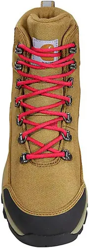 Miniatura 16 de Carhartt Botines de cuña de 6 pulgadas impermeables con punta suave para mujer, Negro