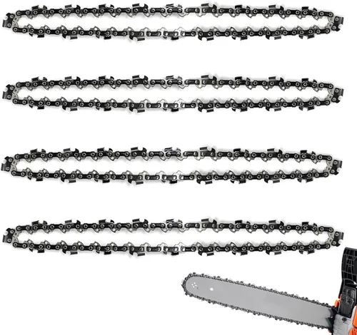 Miniatura 8 de Accesorios de repuesto de cadena de motosierra de 6 pulgadas, 4 cadenas de sierra de cadena para motosierra eléctrica portátil inalámbrica