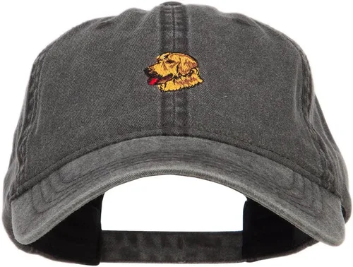 Gorra lavada bordada Golden Retriever