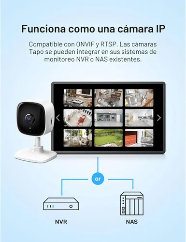 Miniatura 7 de TP-Link Tapo C110 Cámara seguridad 2K de interior, bebé o perro, detecta movimiento, audio bidireccional, sirena, visión nocturna, guarda en tarjeta