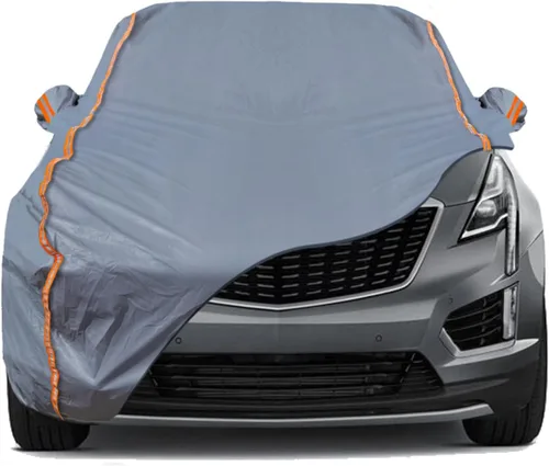 Miniatura 43 de TUCAREST - Funda de auto completa de 6 capas de alta calidad, diseño de cremallera de carcasa dura, impermeable, resistente a la intemperie