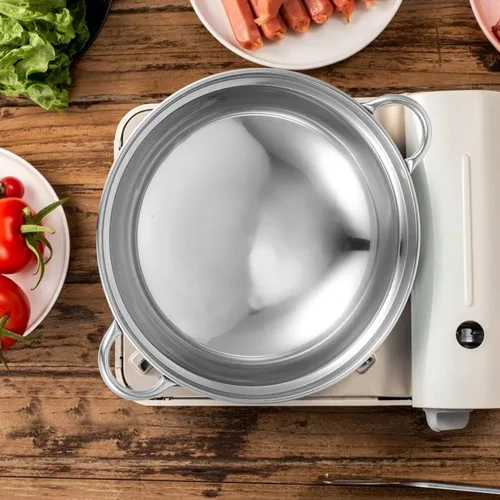 Miniatura 3 de GANAZONO Sartén Sartén 2pcs Cocina Olla Ramen Fideos Olla Antiderrames Todos los días Mariscos Seafood Dry Thicken Chef Wok Ramyun Cooker 10.2 in