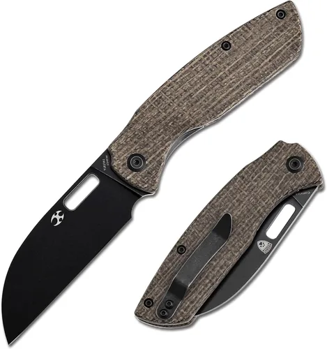 Miniatura 8 de KANSEPT Cuchillo plegable de bolsillo convicto EDC cuchillo de camping 3.3 '' negro lavado a la piedra 60.6 in cuchillo de bolsillo