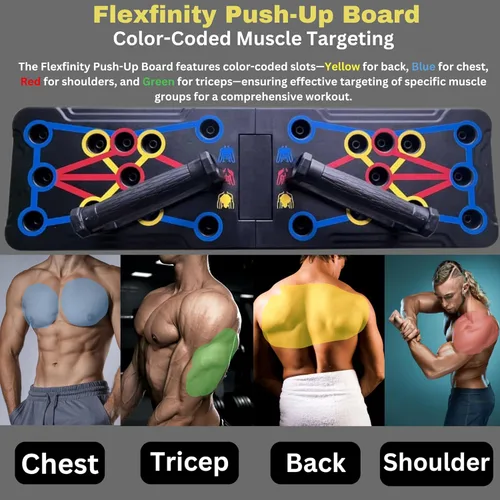 Miniatura 5 de Push Up Board, Portable 25-In-1 Push up Board for Men, Pilates Bar & Fitness Accessories with Resistance Bands & Ab Roller Wheel, Professional