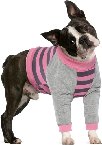 FUAMEY Manga de recuperación para perros con protector de codo, camisa para perros para dejar de lamer las articulaciones, traje de manga larga para