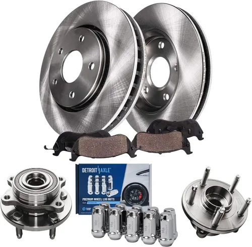 Miniatura 27 de Detroit Axle - Kit de frenos para Mazda CX-5 2019-2024, rotores de freno de disco pastillas de freno de cerámica con herrajes 2020 2021 2022 2023