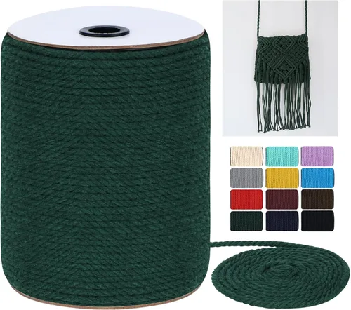 Miniatura 8 de Cordón de macramé, 0.118 pulgadas x 328 yardas