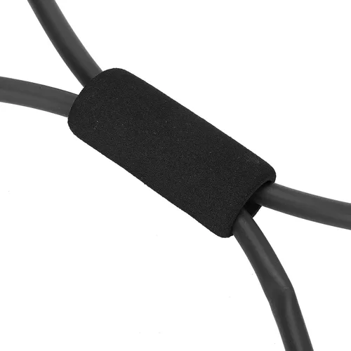 Miniatura 8 de Figura 8 Banda de resistencia, banda de resistencia de ejercicio TPE con mango de espuma absorbente de sudor, bandas de entrenamiento elásticas